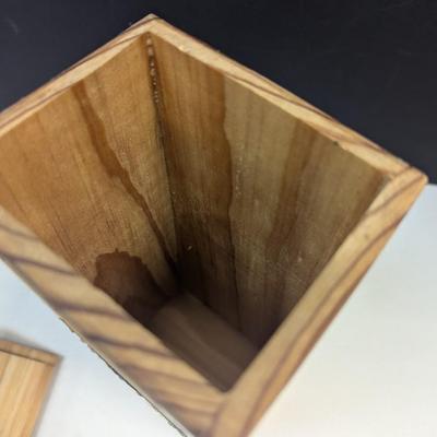 Vintage Handmade Carved Box w/ Lid