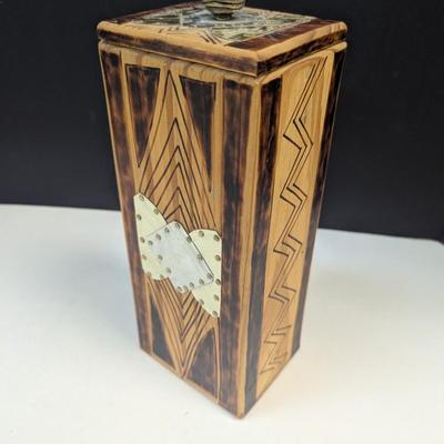 Vintage Handmade Carved Box w/ Lid