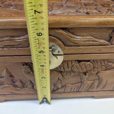 Asian Chinese Hand Carved Nesting Jewelry Chests