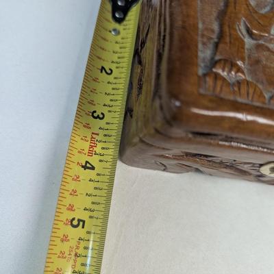 Asian Chinese Hand Carved Nesting Jewelry Chests