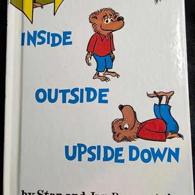 Inside Outside Upside Down by Stan and Jan Berenstain - 1971 Grolier Book Club Edition