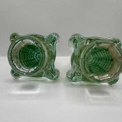 Pair of Murano Art Glass Tree Sculptures