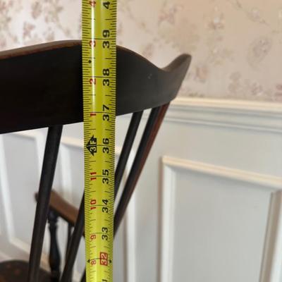 Windsor-Style Wooden Rocking Chair