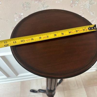 Vintage Turned Wood Pedestal Stand