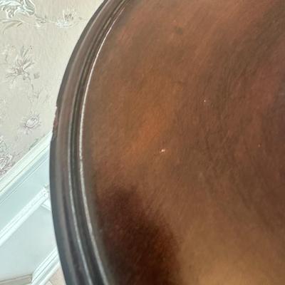 Vintage Turned Wood Pedestal Stand