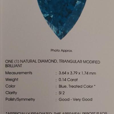 IGI CERTIFIED NATURAL DIAMOND 0.14 CT