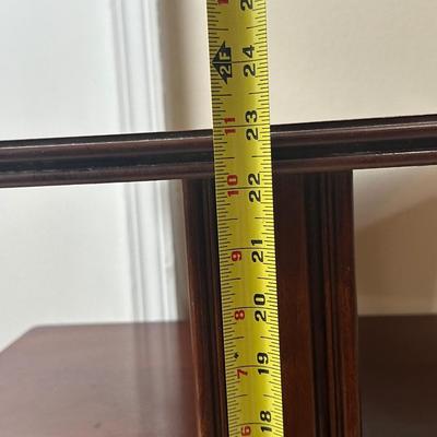 Three-Tier Dark Wood Accent Table