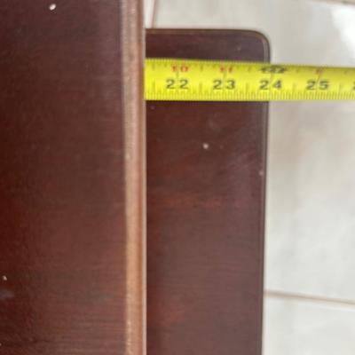 Three-Tier Dark Wood Accent Table