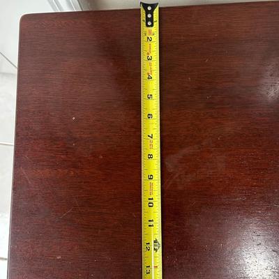 Three-Tier Dark Wood Accent Table