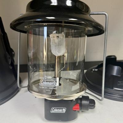 Sale Photo Thumbnail #483: New condition. Coleman QuickPack 2-Mantle Propane Lantern with an integrated carry case.