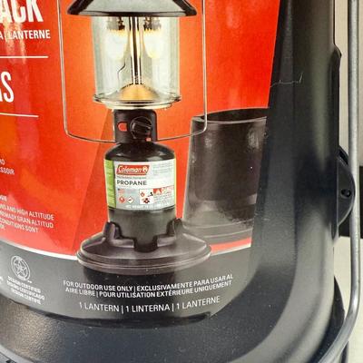 Sale Photo Thumbnail #481: New condition. Coleman QuickPack 2-Mantle Propane Lantern with an integrated carry case.
