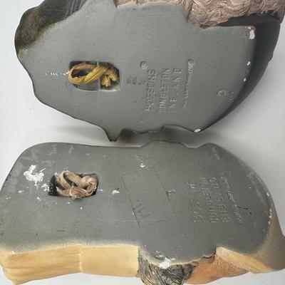 Bossons Chalkware Character Wall Masks, England, Group of Four