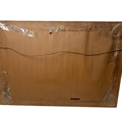 European Pastoral Scene Print in Ornate Gilt Frame