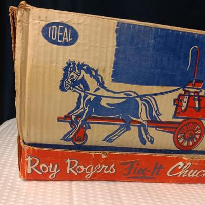 ROY ROGERS FIX-IT CHUCK WAGON AND JEEP TOY BY IDEAL IN GREAT SHAPE!