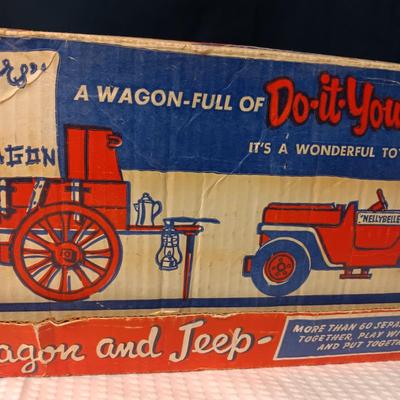 ROY ROGERS FIX-IT CHUCK WAGON AND JEEP TOY BY IDEAL IN GREAT SHAPE!