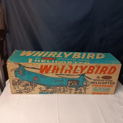 WORKING WHIRLYBIRD MOTORIZED RESCUE HELICOPTER 25 MAN ATTACK FORCE BY REMCO