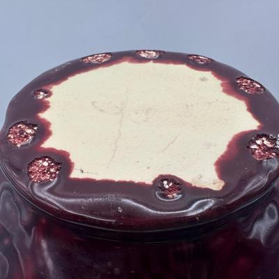 Vintage Majolica Glazed Jardiniere with Drip Glaze