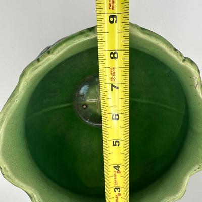 Vintage Majolica Glazed Jardiniere with Drip Glaze