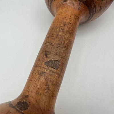 Antique Wooden Exercise Dumbbells