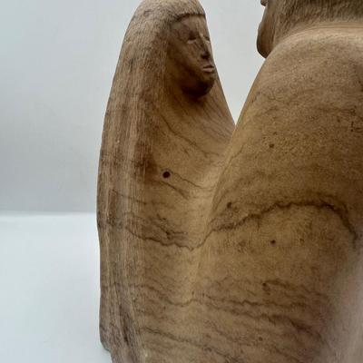 Christopher Quintana Signed Mid-Century Carved Stone Sculpture
