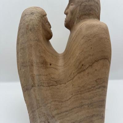 Christopher Quintana Signed Mid-Century Carved Stone Sculpture