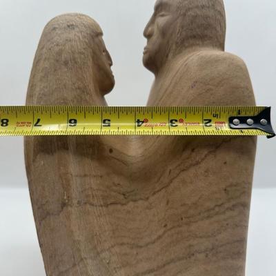 Christopher Quintana Signed Mid-Century Carved Stone Sculpture