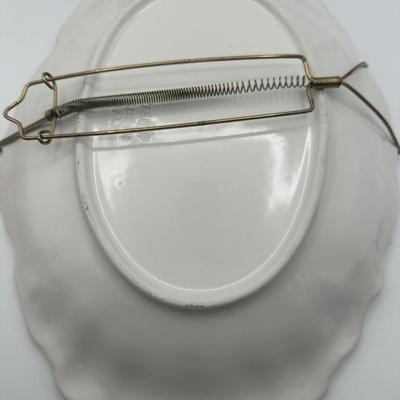 Italian Porcelain Floral Lidded Tureen with Matching Oval Platter