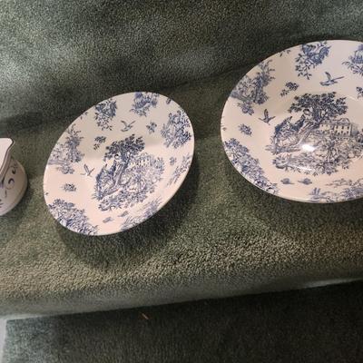 Blue & white dishes