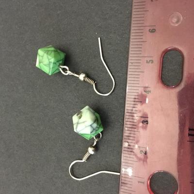 Faux stone earrings