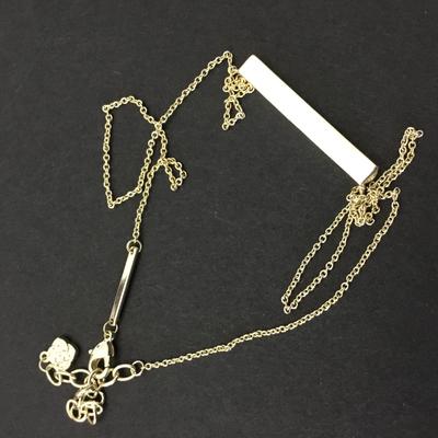 Gorgeous, Kendra Scott, crystal rhinestone bar necklace excellent condition gold toned