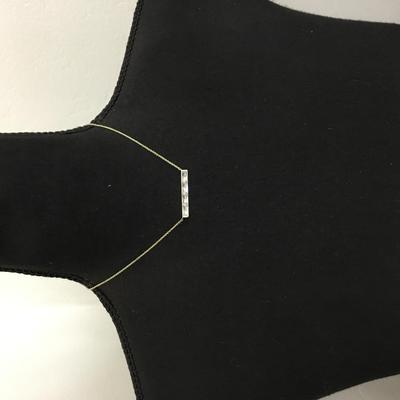 Gorgeous, Kendra Scott, crystal rhinestone bar necklace excellent condition gold toned