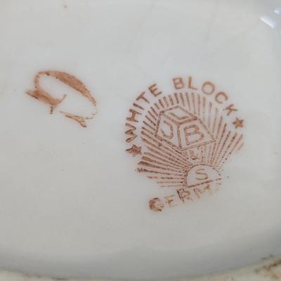 White Block Germany Canisters w/ Extra Lids