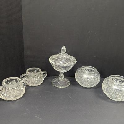 Crystal Candy Dish & Sugar Bowls