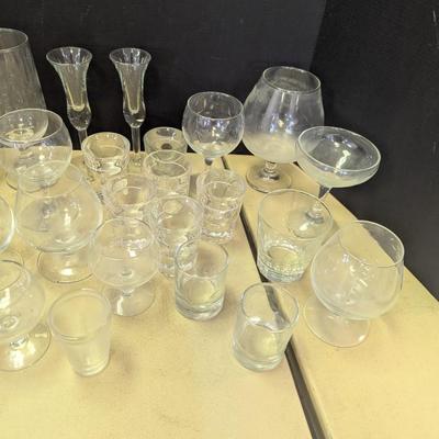 Collection Of Whiskey Glasses & Shot Glasses