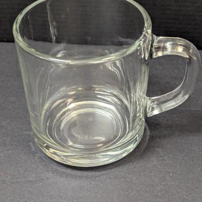16 - USA Anchor Hocking Clear Glass Cups
