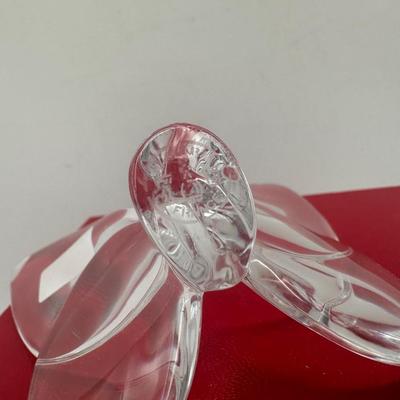 Baccarat Clear Crystal Butterfly Figurine with Original Box