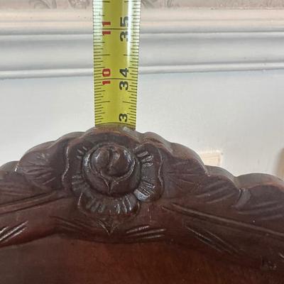 Pair of Victorian Carved Wood Side Chairs