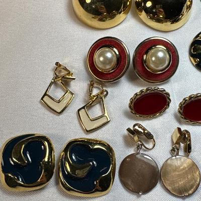 Vintage clip-on earrings