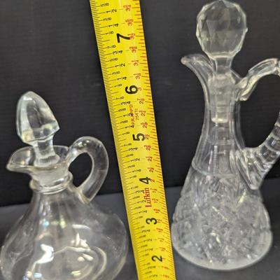 3 - Cruet Crystal Containers