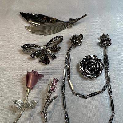 Silver pin collection