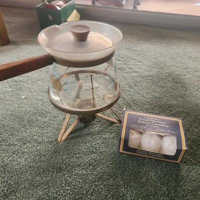 Vintage Libbey David Coffee Warmer MCM