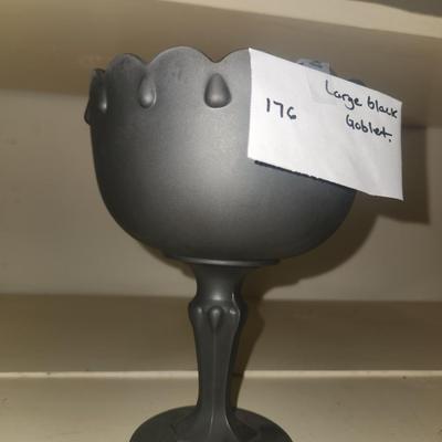 Indiana matte black centerpiece bowl