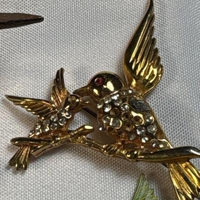 Bird & butterfly pins