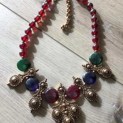 Gorgeous Jose Barrera for Avon 1990s Adriatic Collection, multicolored, statement necklace