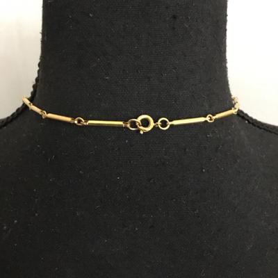 Vintage, gold, toned, lariat, tassel necklace