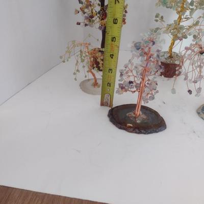 Collection of Quartz and Gemstone Copper Wire Trees