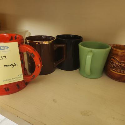 5 mugs