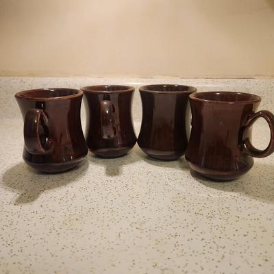 Brown mugs
