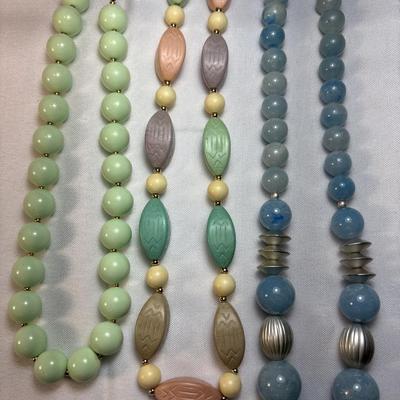 Pastel necklaces