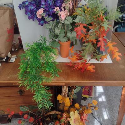 Nice Collection of Artificial Floral Arrangements with Planters